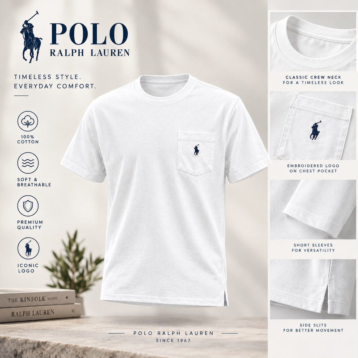 Classic Fit Jersey Pocket T-Shirt
