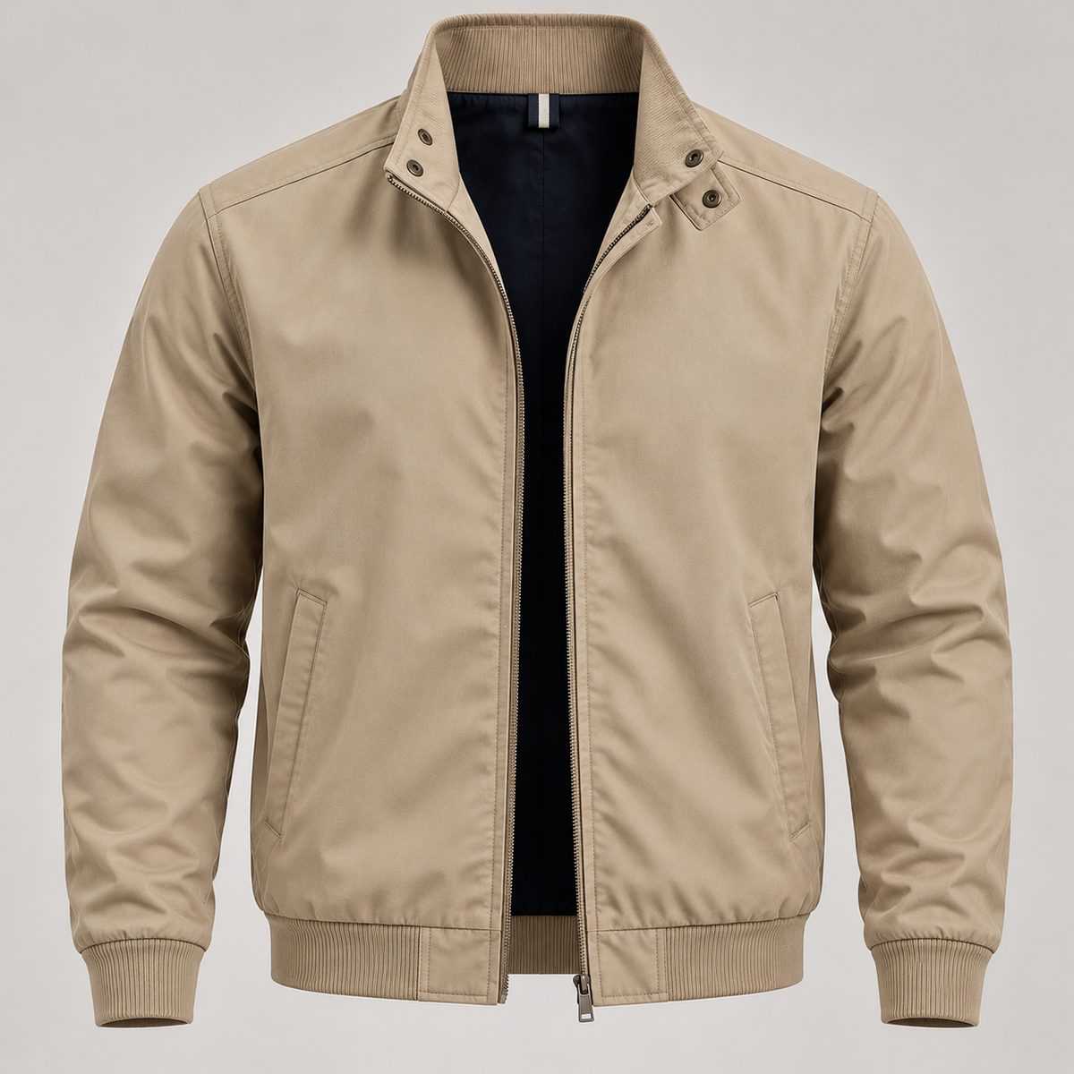 Classic Beige Cotton Jacket